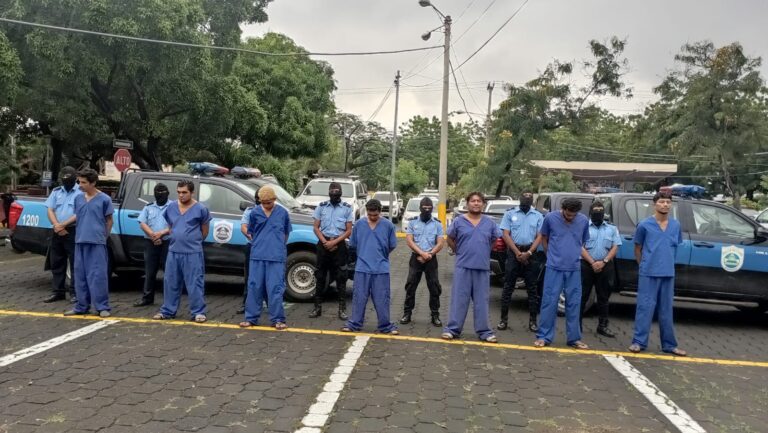 Ponen tras las rejas a 30 sujetos en Nicaragua