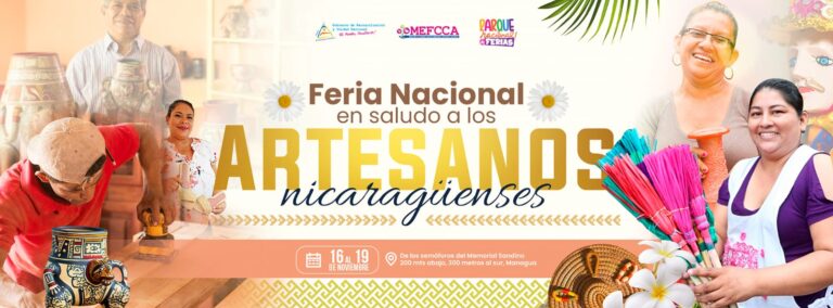 MEFCCA invita a la feria en saludo de los Artesanos Nicaragüenses