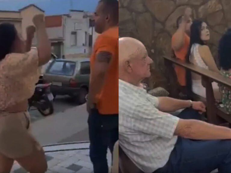 Descubre a su esposo abrazando a su amante en plena misa