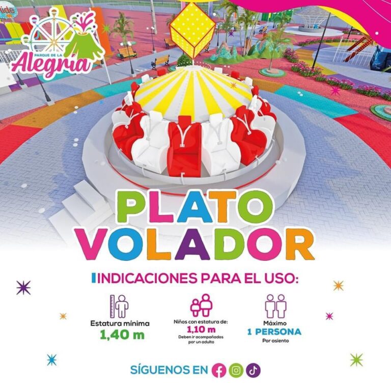 Estas son las indicaciones que debes saber para disfrutar en los juegos del Parque de la Alegría
