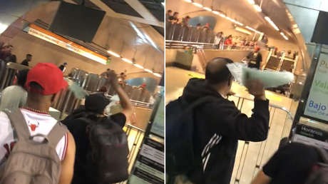 Violento enfrentamiento entre un pasajero y personal de seguridad en Chile