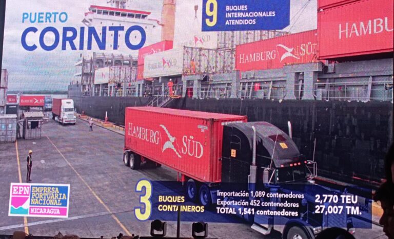 Puertos de Nicaragua atienden 10 buques internacionales
