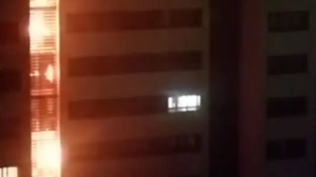 Cohete pirotécnico entra a edificio en Guipúzcoa