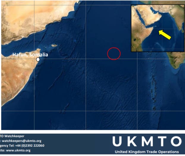 UKMTO reporta incidente en embarcaciones