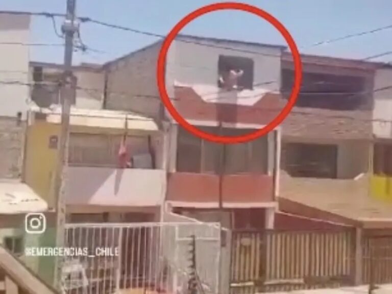 Amante cae desde un segundo piso al ser descubierto por el esposo