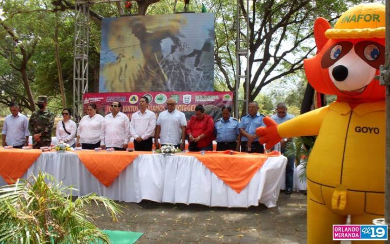 Lanzan Plan Nacional de Prevención y Control de Incendios Forestales en Managua