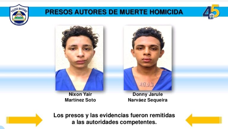 Capturan a dos sujetos por el homicidio de adolescente en el barrio La Primavera
