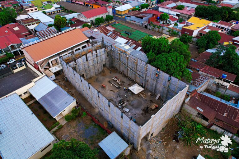 Avanza a paso firma obras de construcción en primer Teatro de Masaya
