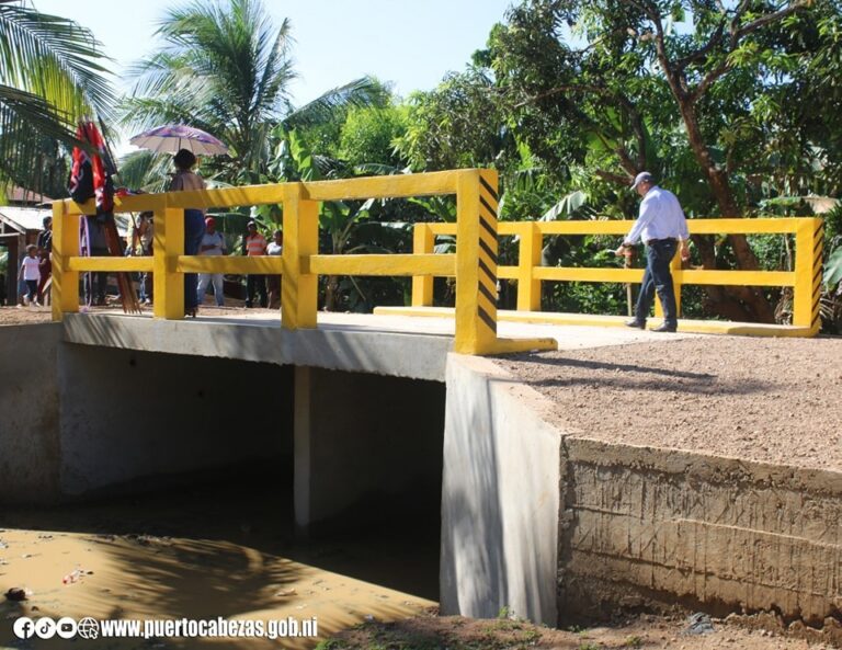 Inauguran caja puente en Bilwi