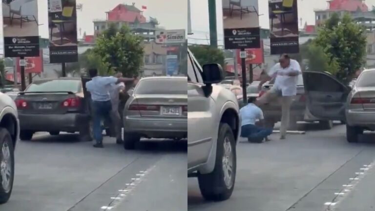 Dos conductores se pelean en plena vía porque uno invadió carril