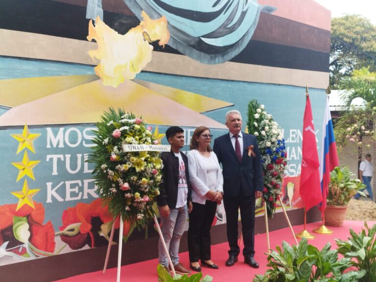 Conmemoran el 79 Aniversario de la Victoria en la Gran Guerra Patria en Nicaragua
