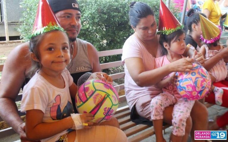 Derroche de alegría para los niños del Hospital Alemán Nicaragüense Carlos Marx