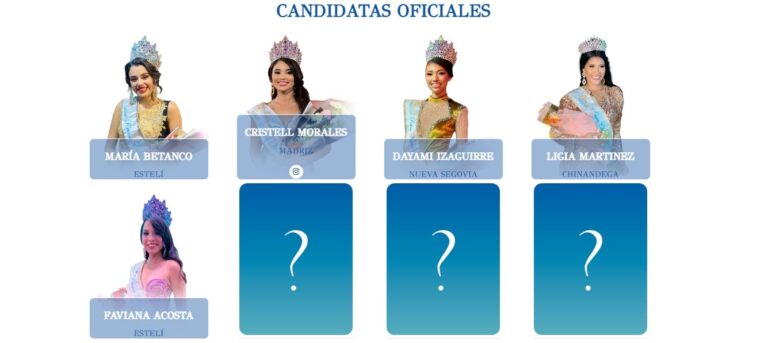Reinas Nicaragua ya tiene cinco  concursantes oficiales