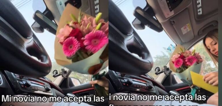 Mujer rechaza flores del novio porque no es un ramo grande