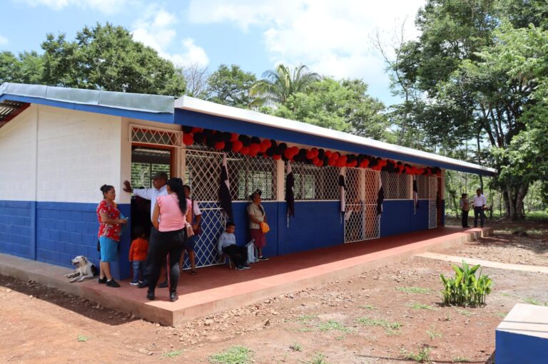 Rehabilitan centro escolar en El Platanar Norte, Camoapa