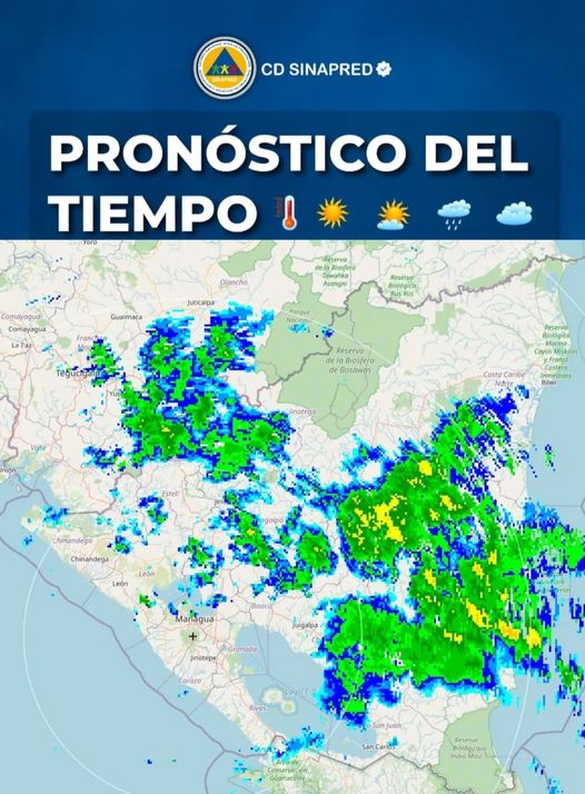 Decima Onda Tropical generará precipitaciones en todo el país
