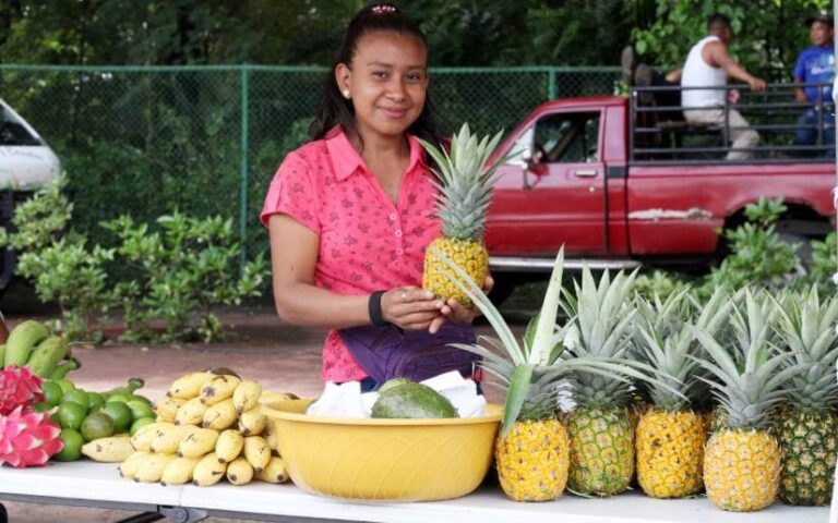 Productores y emprendedores ofrecen sus productos en la Avenida de Bolívar a Chávez