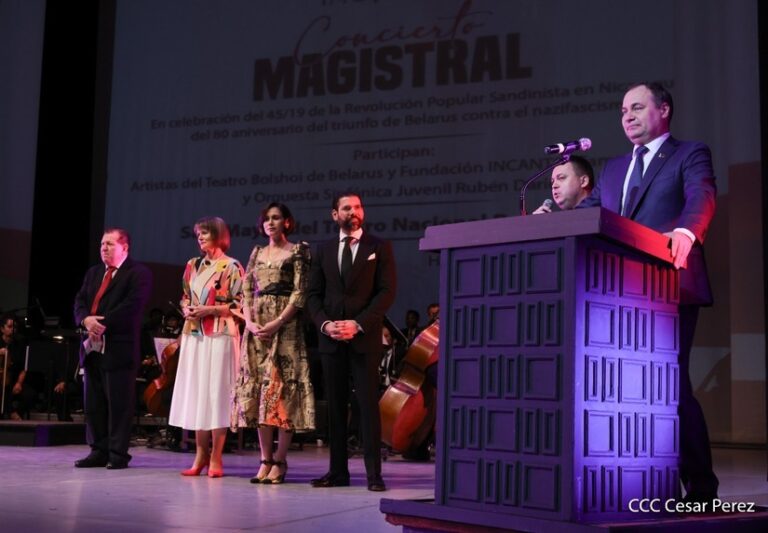 Nicaragua y Belarús presentan concierto magistral