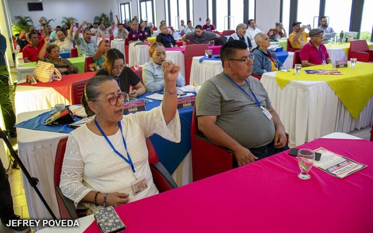 Más de 70 delegaciones de diferentes países participaron en el Encuentro Sindical Internacional