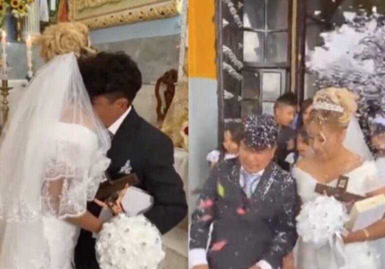 Un novio se hace viral por llegar bolo el día de su boda