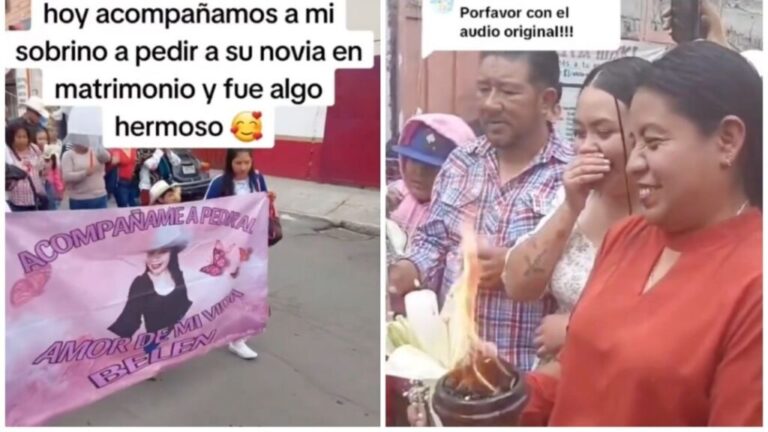 Novio le pide matrimonio a su chica con un desfile lleno de desconocidos y un pavo