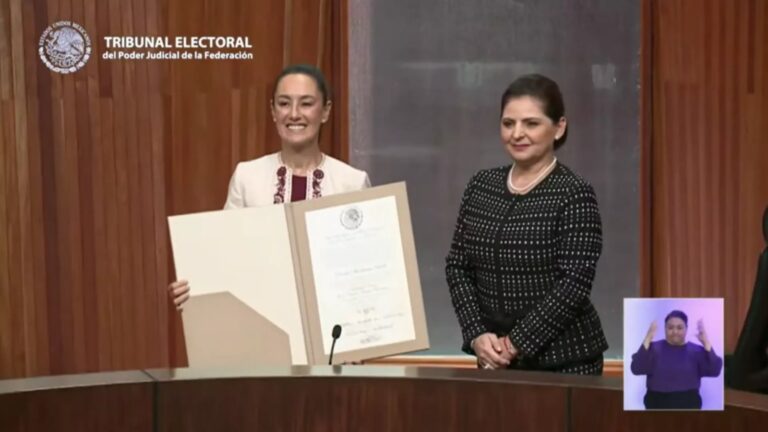 Sheinbaum acreditada como presidenta electa de México