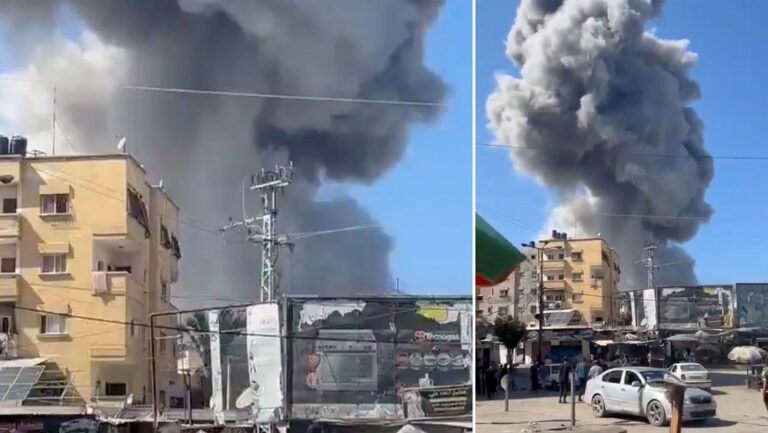 Ataque aéreo realiza Israel en el Colegio Namaa