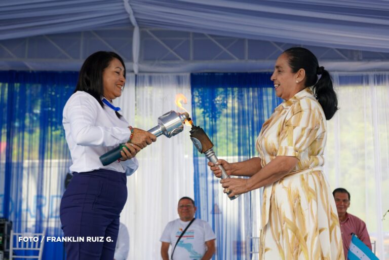Nicaragua recibe la Antorcha Centroamérica de la Libertad 