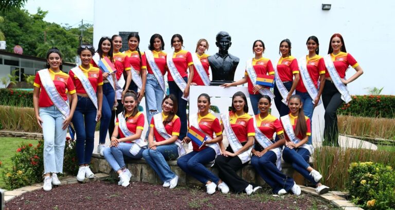 Candidatas a Reina Nicaragua realizan recorrido en la UNAN-Managua