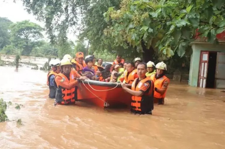 Inundaciones en Myanmar dejan 100 muertos