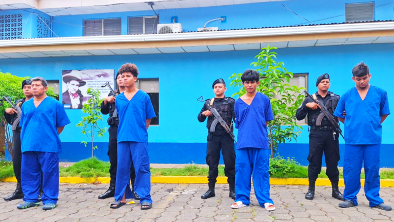 Arrestan a cuatro sujetos en Masaya