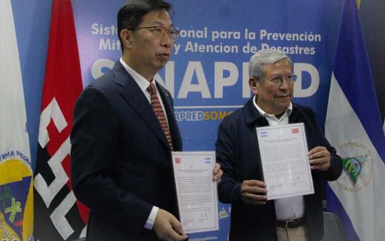 China entrega donación a Nicaragua para atender emergencia ocasionada por Julia