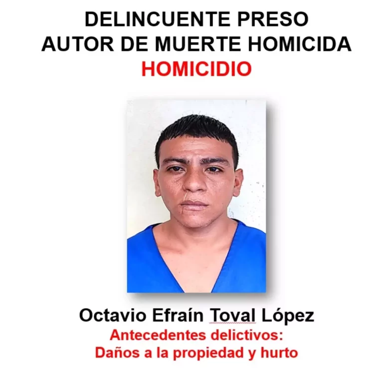 Capturan a homicida de Puerto Morazán