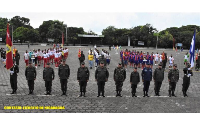 Ejército de Nicaragua realiza clausura del XVII Campeonato de Fútbol