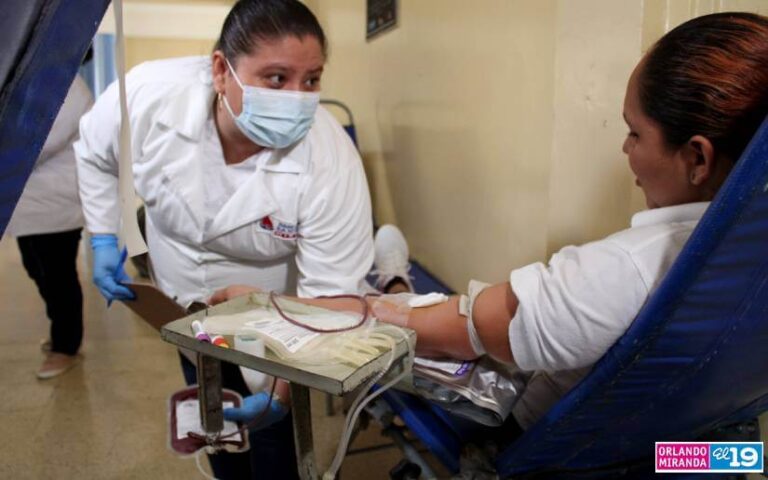 Jornada de donación de sangre en el Instituto Rigoberto López Pérez