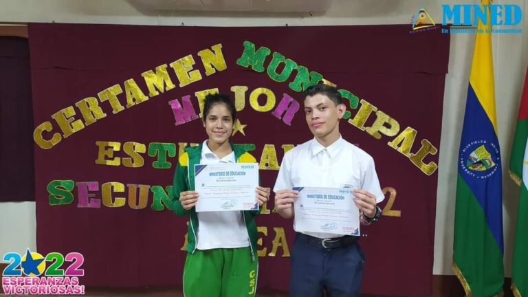 Seleccionan a los mejores estudiantes de secundaria en Bluefields