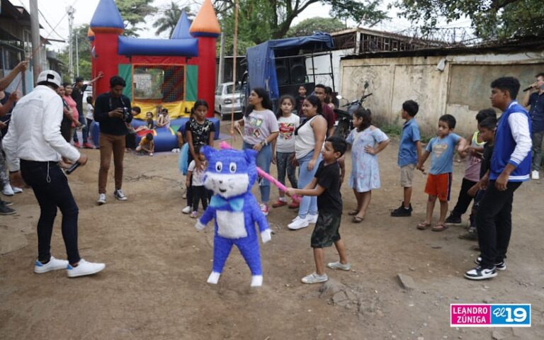 Realizan festival infantil en el barrio Bertha Calderón