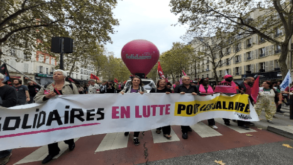 Ciudadanos protestan en Francia por demanda salarial