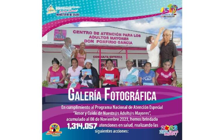 Así avanza el Programa Nacional de Atención Especial “Amor y Cuido de Nuestr@s Adult@s Mayores”