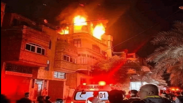 Incendio en la Franja de Gaza deja 21 fallecidos
