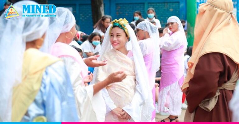 Instituto Gaspar García Laviana cierra ciclo escolar 2022 con una pastorela