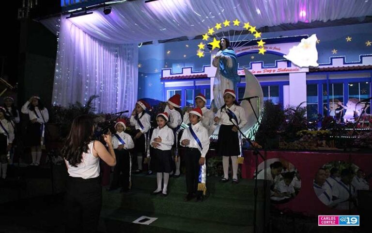 MINED realiza concierto mariano con coros infantiles