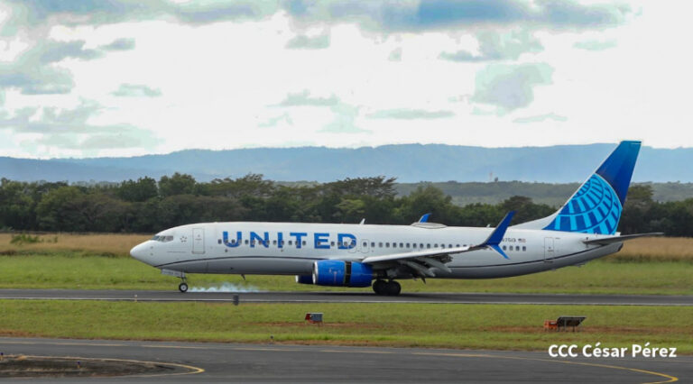 United Airlines reanuda sus operaciones en Nicaragua