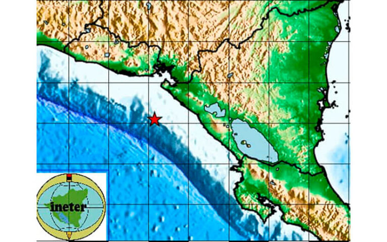 Sismo de 5.2 grados sacude el pacífico de Nicaragua