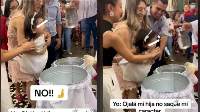 Niña pide a pastor que no le derrame en su cabeza agua durante su bautizo