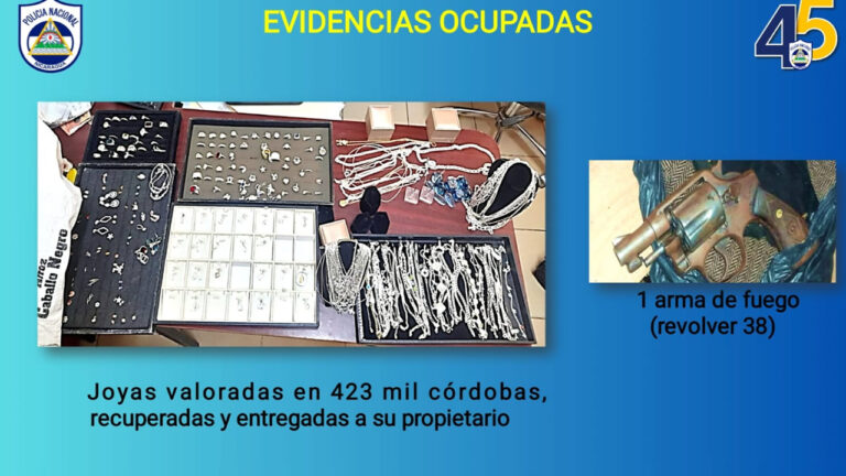 PN pone tras las rejas a presuntos atracadores en Nueva Segovia