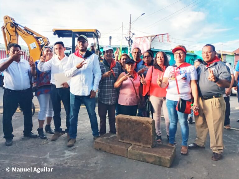 Entregan sitio para el inicio para la remodelación del parque central de Diriamba