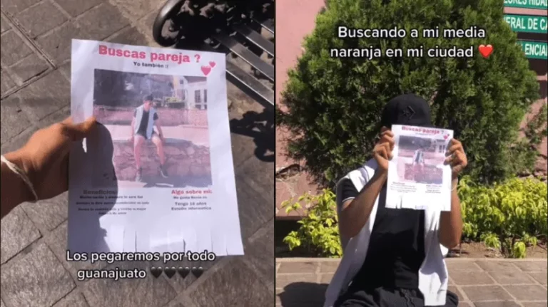 Coloca carteles para hacerse “promoción” como buen novio